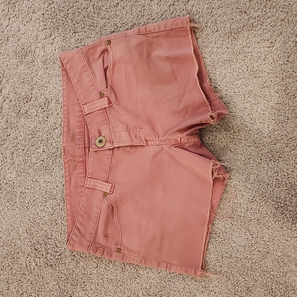 Guess Brand Women's Pink Stretch Shorts-Size 29-NWOT